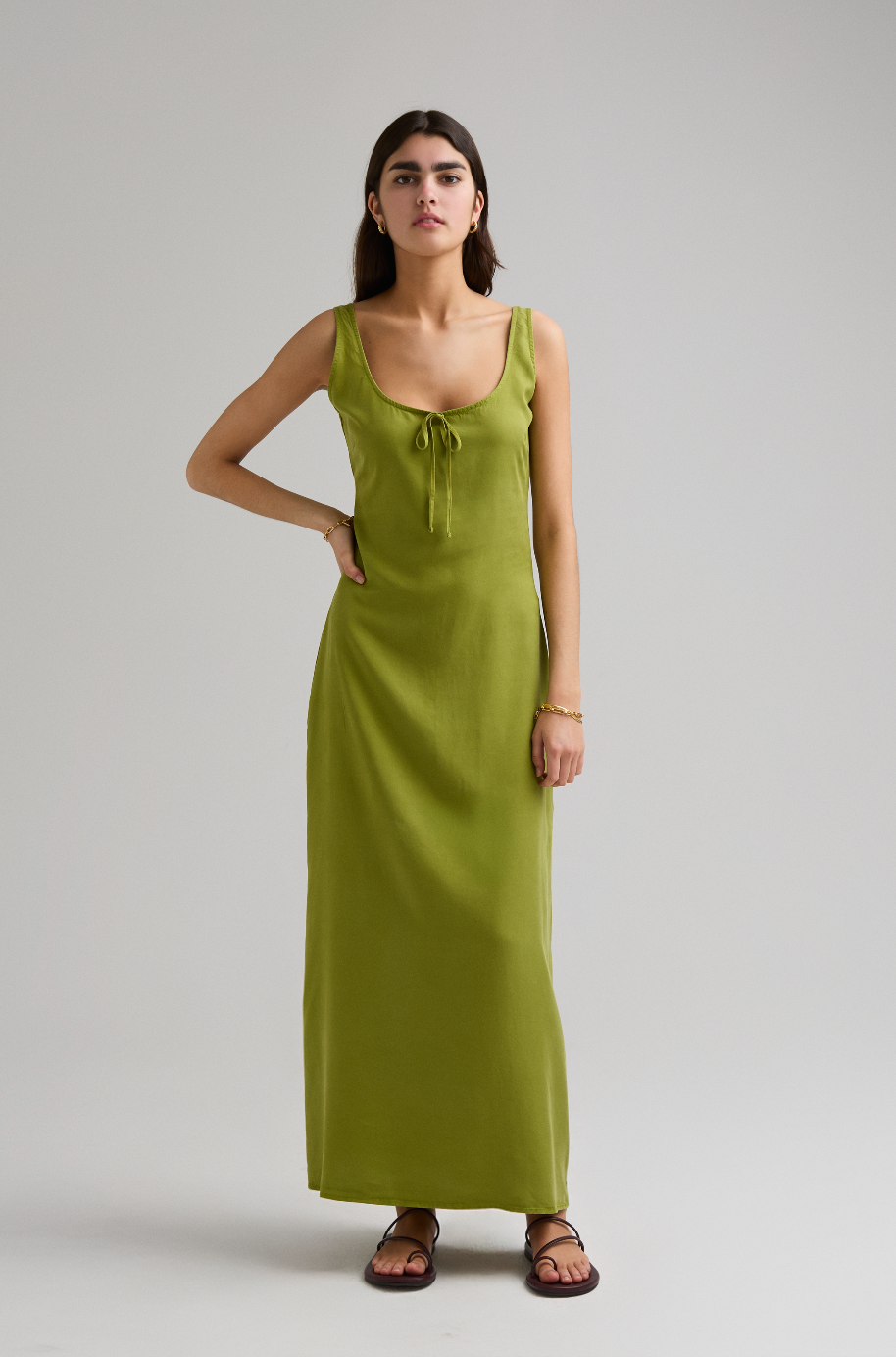 Loe String Tie Slip Dress