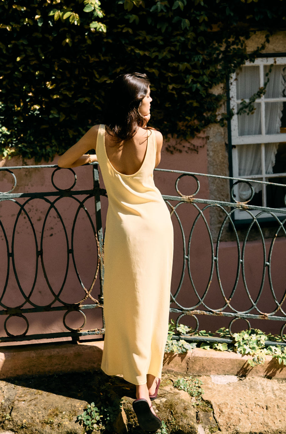 Loe String Tie Slip Dress | Butter Yellow Life of ease London Loe String Tie Slip Dress | Butter Yellow Life of ease London